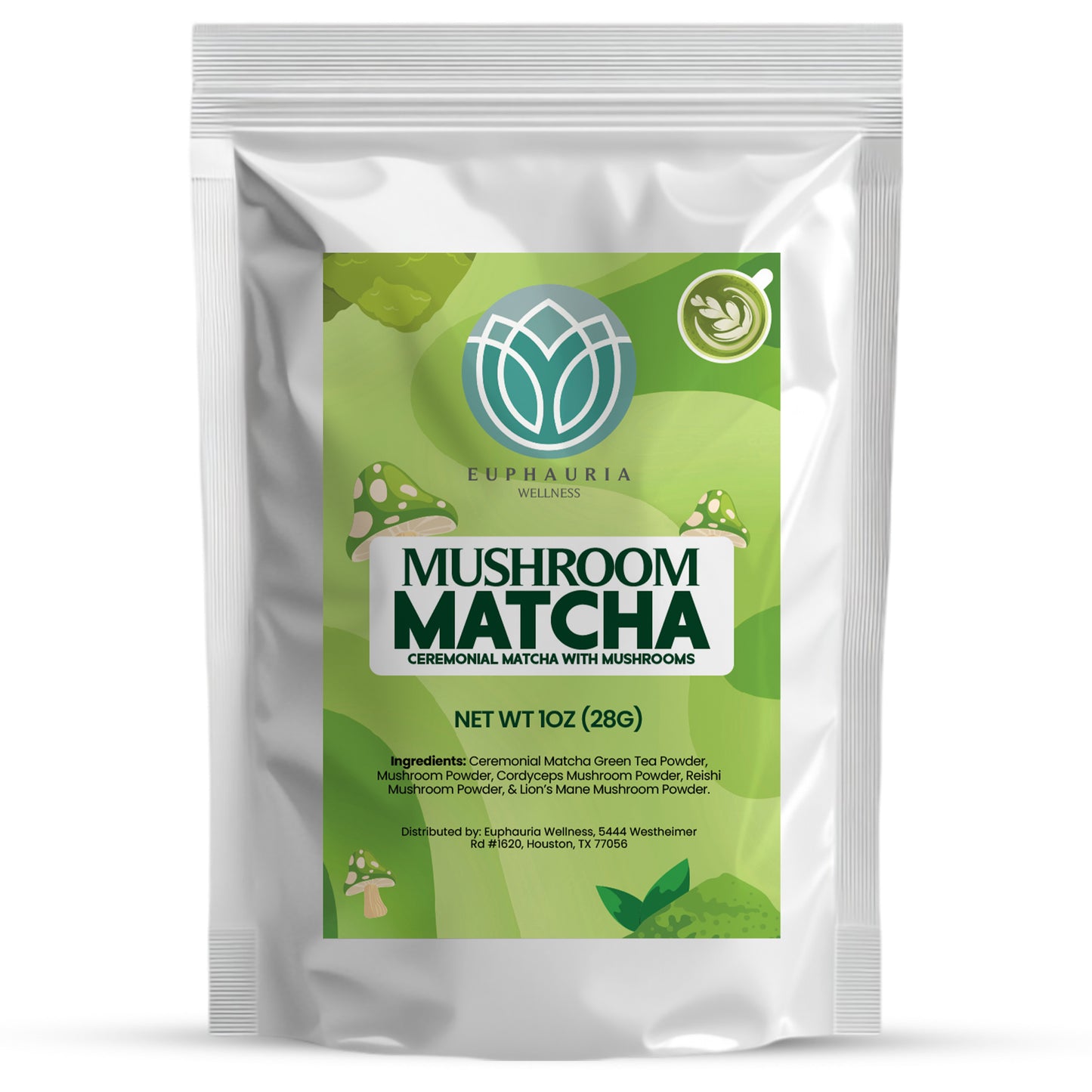 Ceremonial Grade Matcha with Mushrooms
