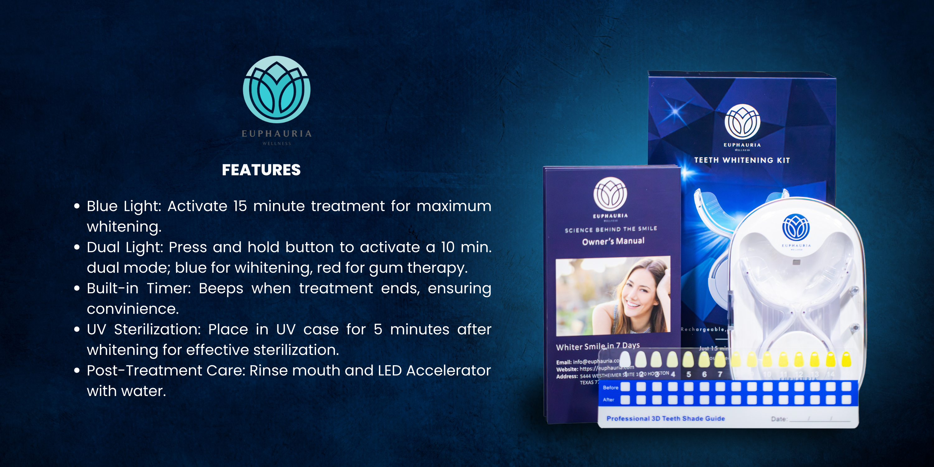 Load video: Euphauria Teeth Whitening Kit How to Use